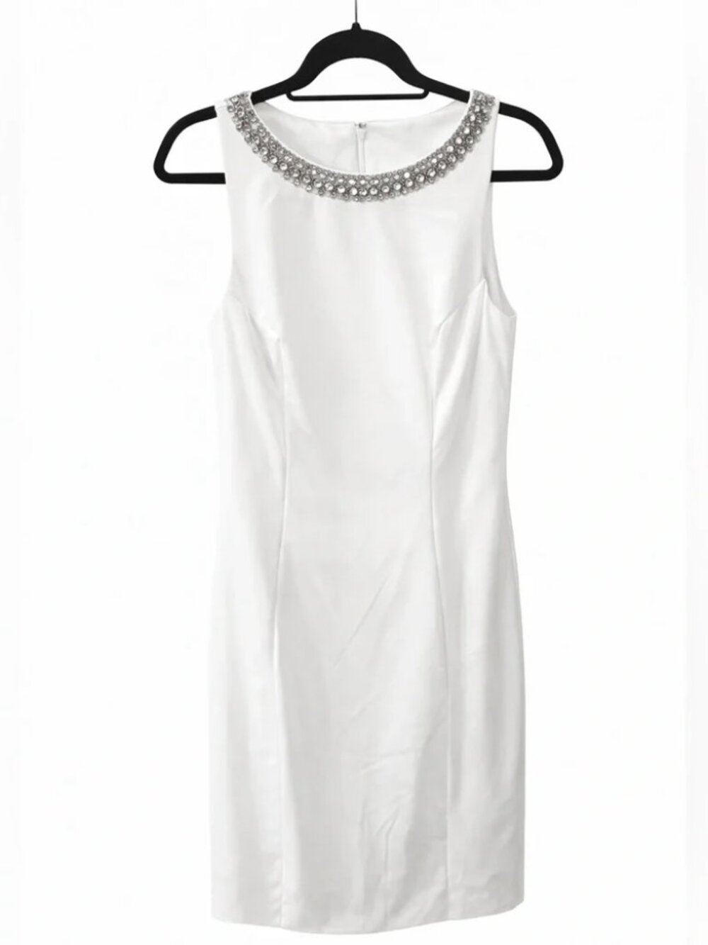 IEENA for Mac Duggal BNWT! 49280 White Mini Dress Size 8